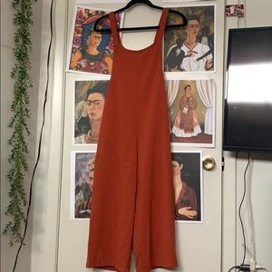 Strapped Burnt orange jumpsuit